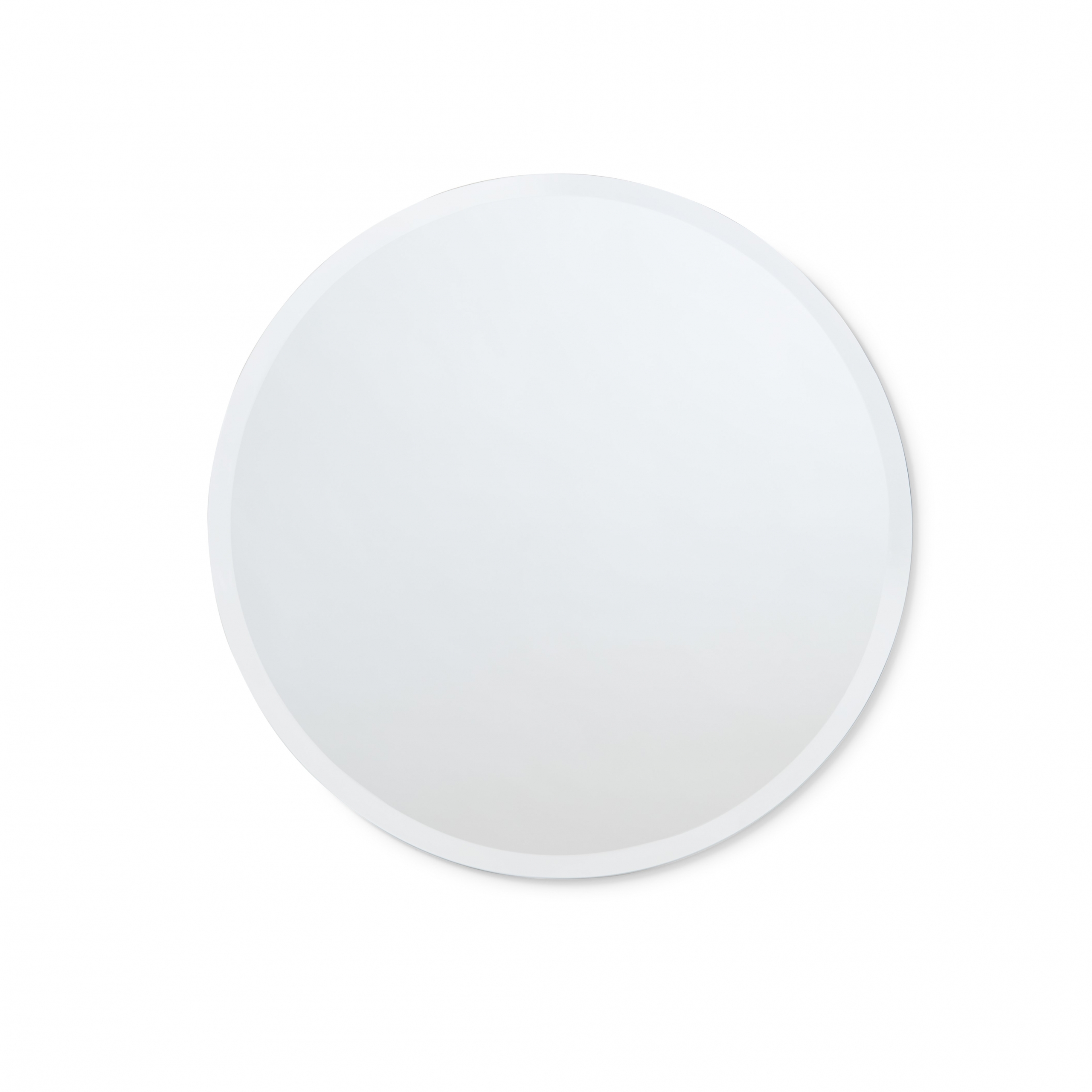 Better Bevel Frameless Round Mirror, 24 Diameter Circle Bathroom Wall  Mirror w/Beveled Edge