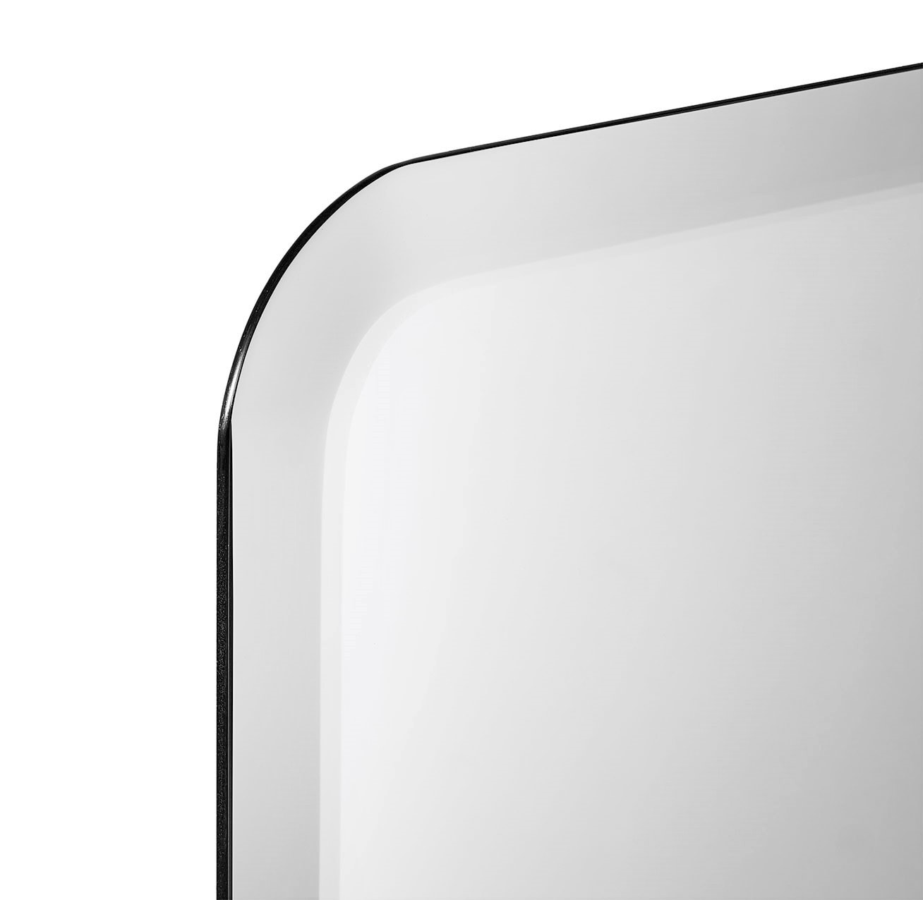 rounded rectangle mirror gold