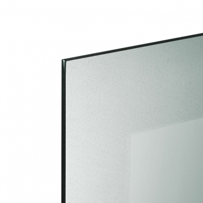 Frameless Frosted Border Rectangle Mirror Better Bevel Made in USA