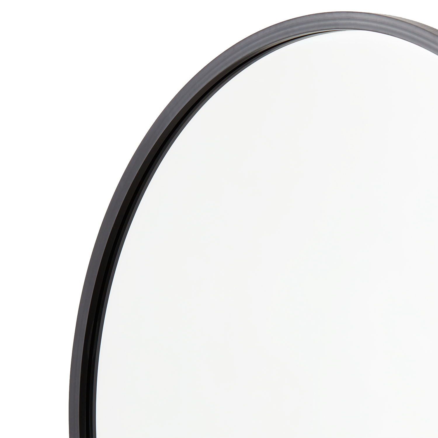 Rubber Framed Round Mirror Better Bevel Made in the USA