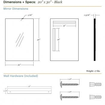 Metal Framed Rectangle Mirror - Better Bevel - Made in USA